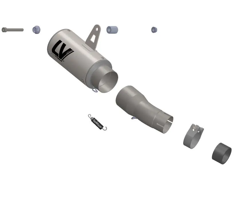 Schemat montażowy układu wydechowego (model 15400T)