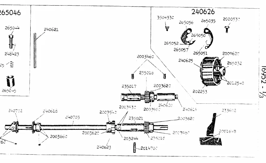 Schemat części 16952