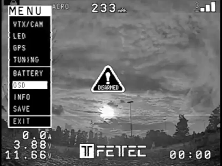Menu OSD