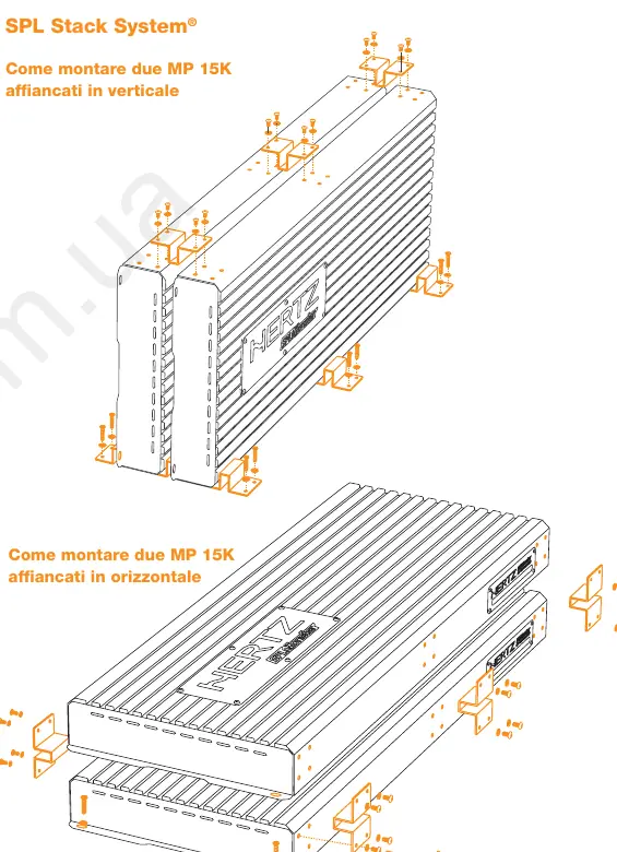 Montaż wzmacniaczy w systemie SPL Stack