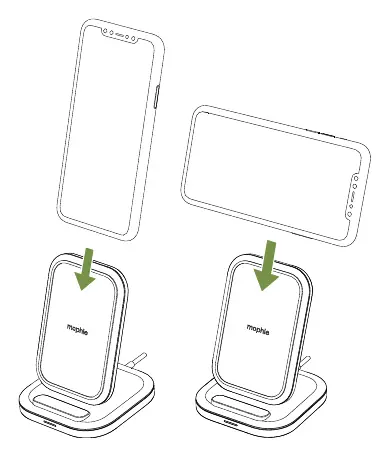 Umieszczanie telefonu na ładowarce