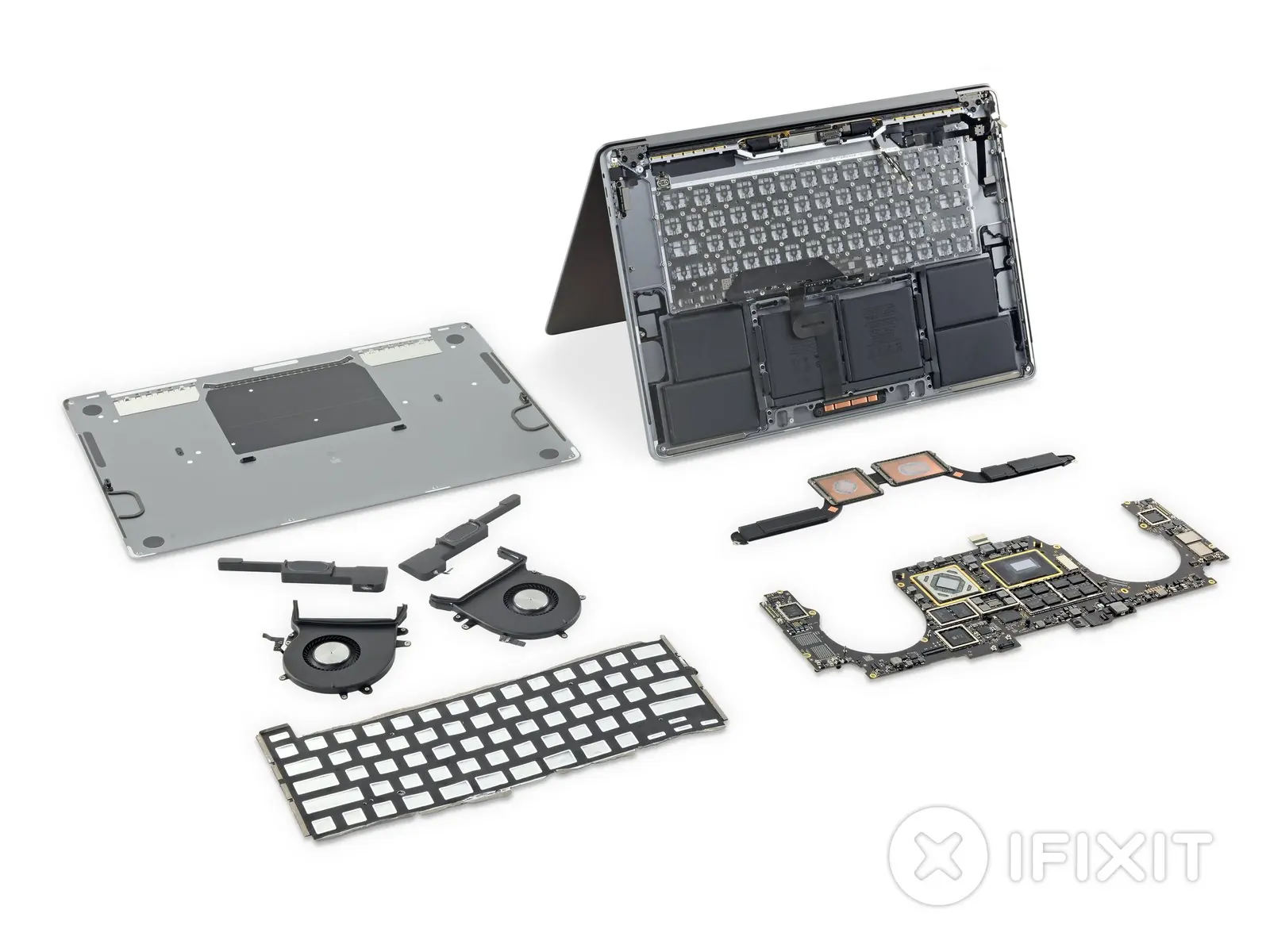 Widok rozłożonego MacBook Pro 16" 2019