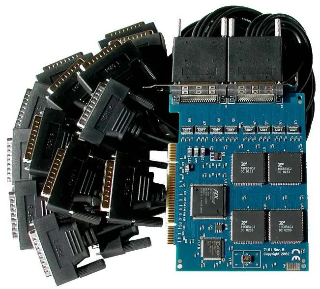 Karta Sealevel COMM+16.PCI z kablami typu Spider