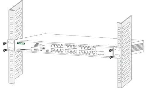 Montaż w szafie rack