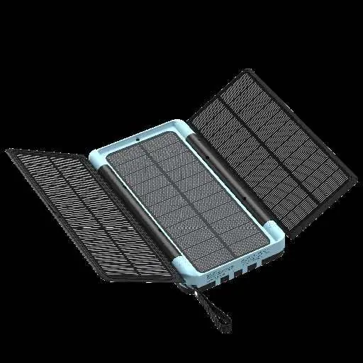 Rozłożone panele solarne