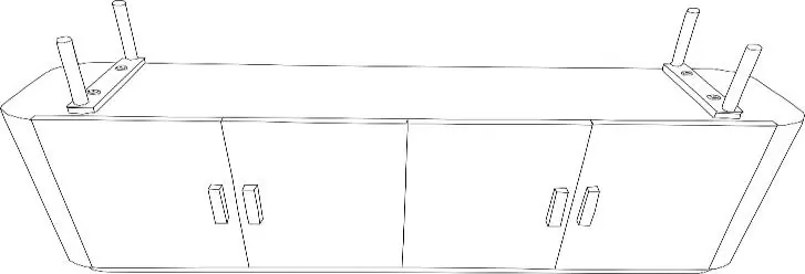 Schemat montażu szafki RTV