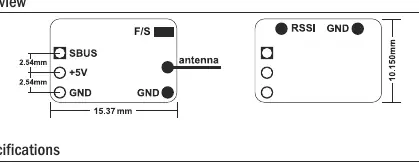 Schemat budowy odbiornika FrSky ACCESS XM