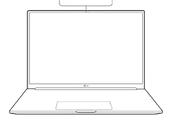 Widok przedni laptopa