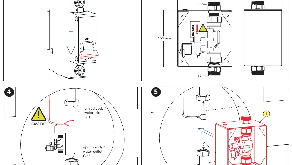 Instalacja zaworu elektromagnetycznego