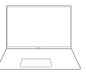 Widok przedni laptopa