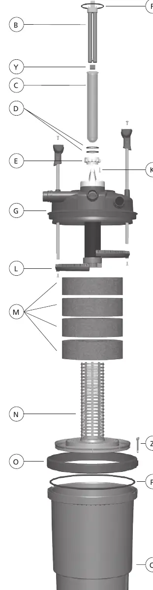 Schemat budowy filtra