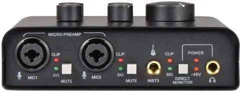 Panel przedni interfejsu Citronic USB2+1