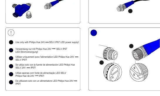 Schemat łączenia elementów systemu (A do B)