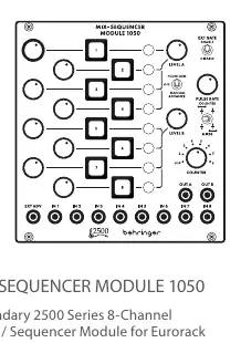 Panel przedni modułu 1050